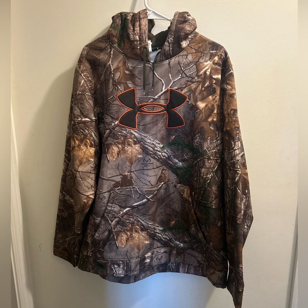 UNDER ARMOUR Real tree Hoodie Youth XL Woods Camo